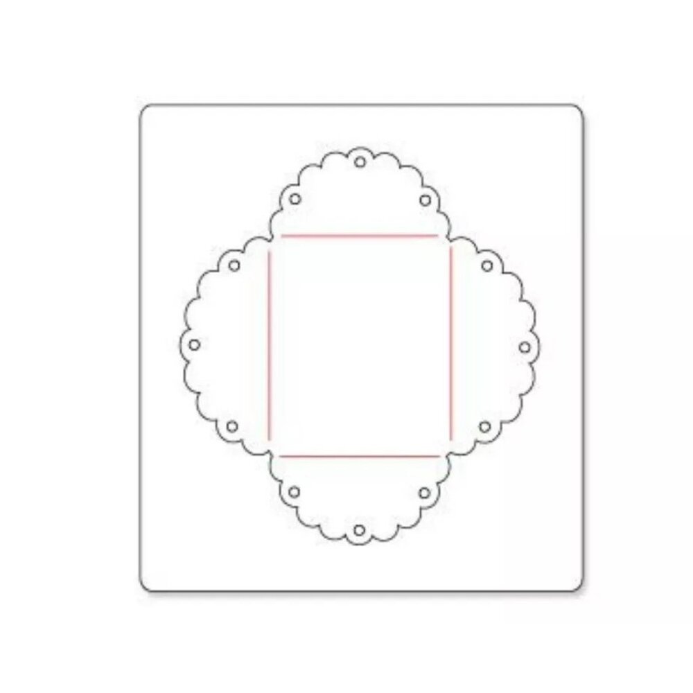 Sizzix Bigz Die Envelope, Scallop Lace #657107 Wedding Escort Place Card Favor